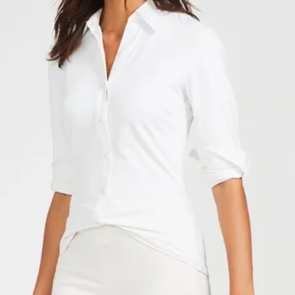 J. McLaughlin Betty Shirt Blouse Catalina Cloth M
